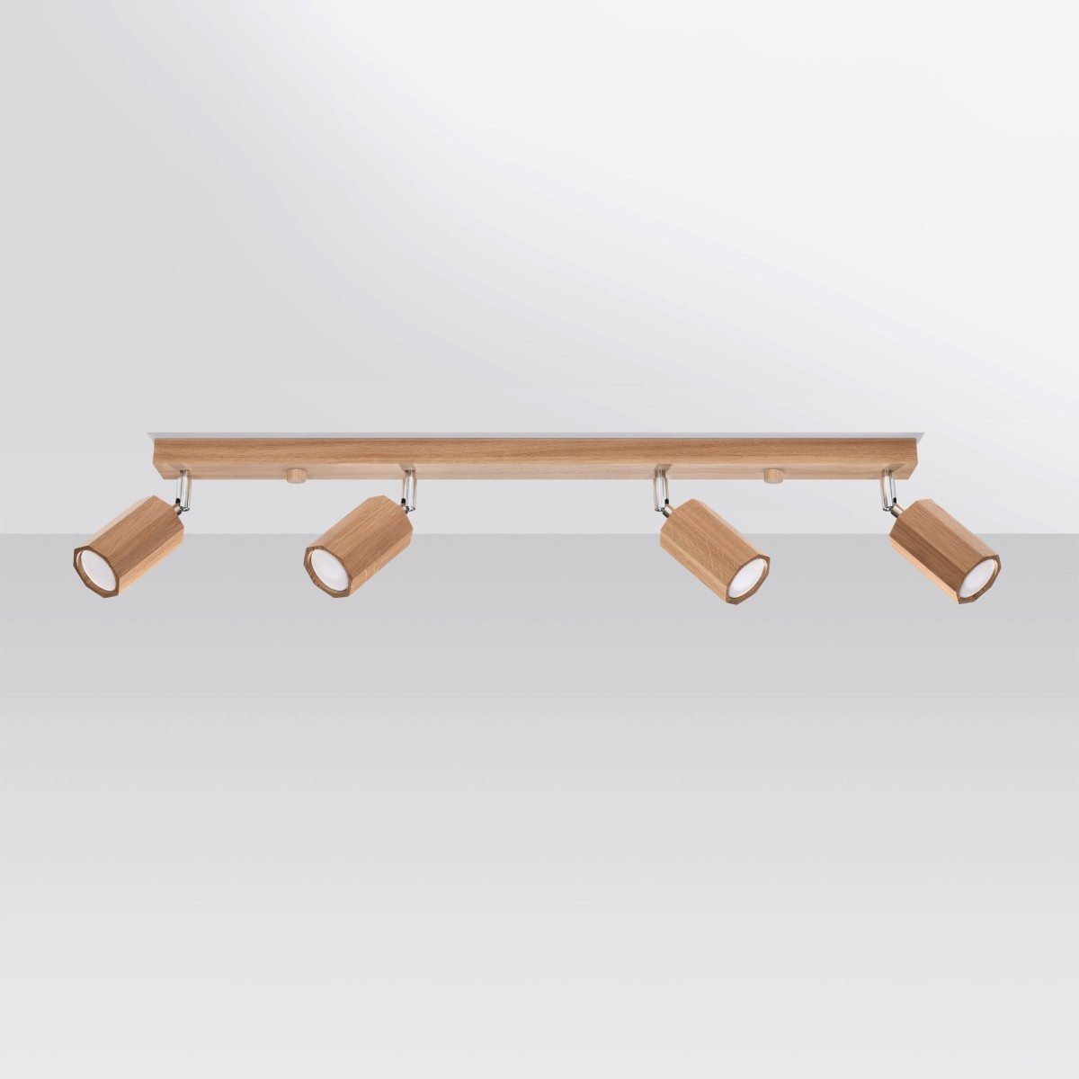 Plafon ZEKE kolor dąb SOLLUX LIGHTING polska produkcja