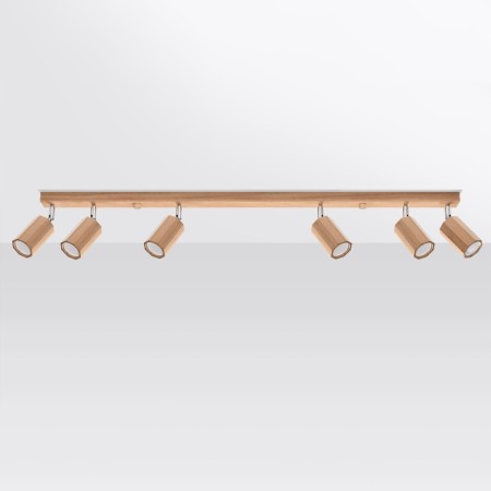 Plafon ZEKE kolor dąb SOLLUX LIGHTING polska produkcja