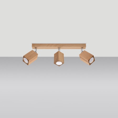 Plafon KEKE kolor dąb SOLLUX LIGHTING polska produkcja