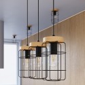 Lampa biurkowa GOTTO kolor czarny / drewno SOLLUX LIGHTING polska produkcja