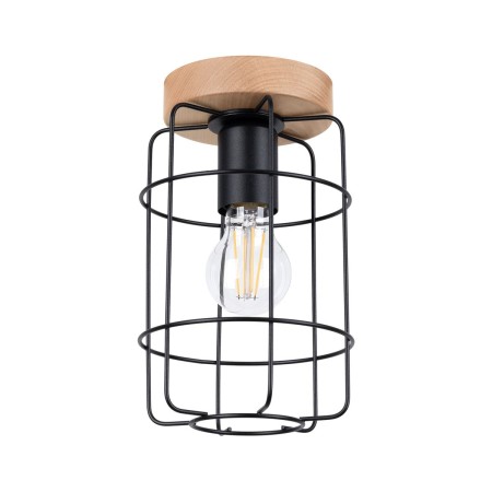 Plafon GOTTO kolor czarny / drewno SOLLUX LIGHTING polska produkcja