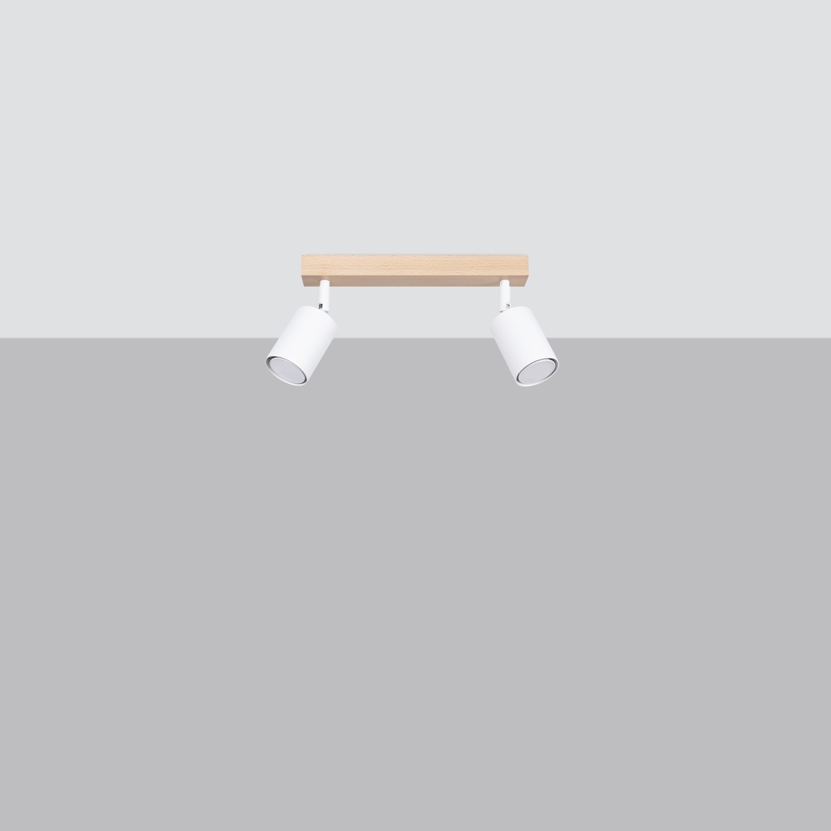 Plafon VERDO kolor biały / drewno SOLLUX LIGHTING polska produkcja