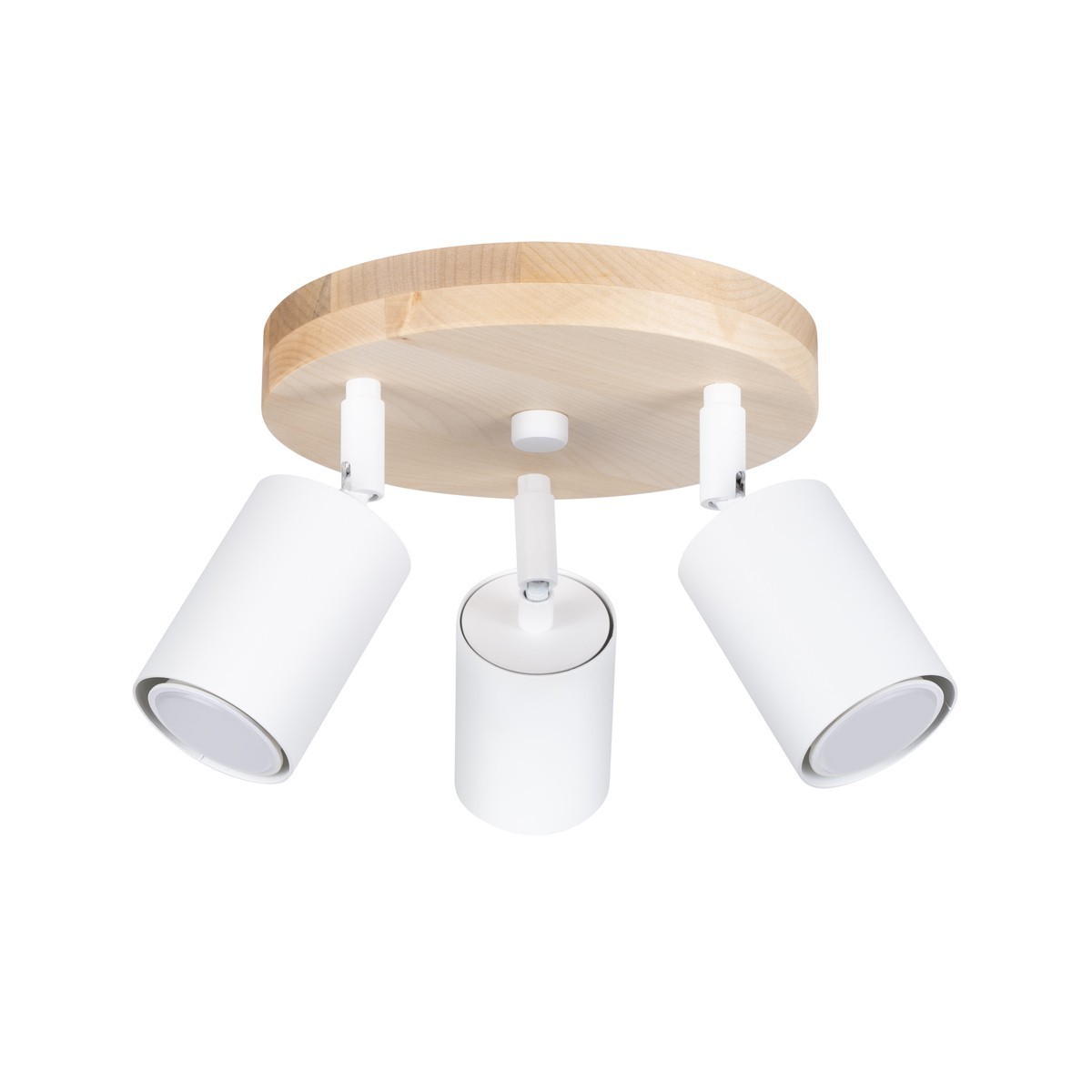 Plafon VERDO kolor biały / drewno SOLLUX LIGHTING polska produkcja