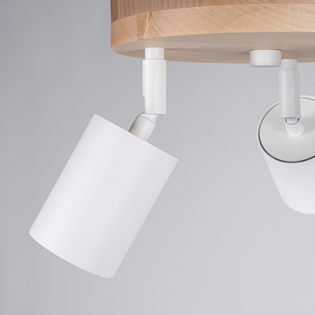 Plafon VERDO kolor biały / drewno SOLLUX LIGHTING polska produkcja