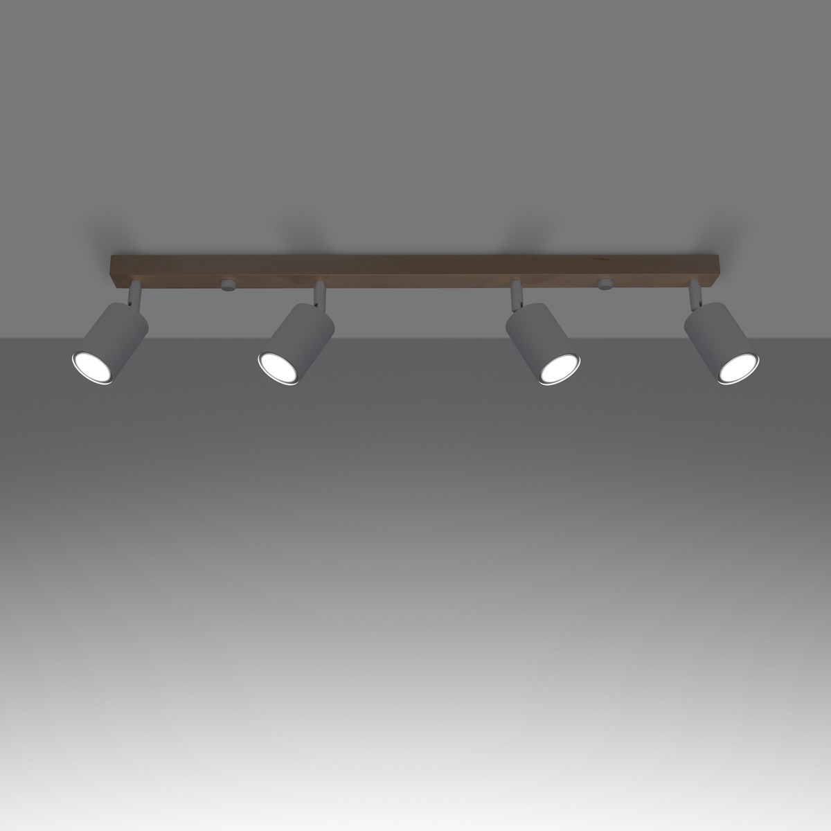 Plafon VERDO kolor biały / drewno SOLLUX LIGHTING polska produkcja