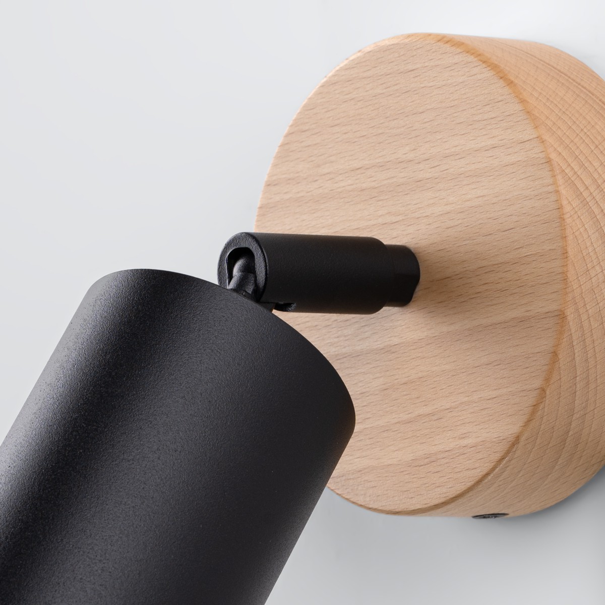 Kinkiet VERDO kolor czarny / drewno SOLLUX LIGHTING polska produkcja