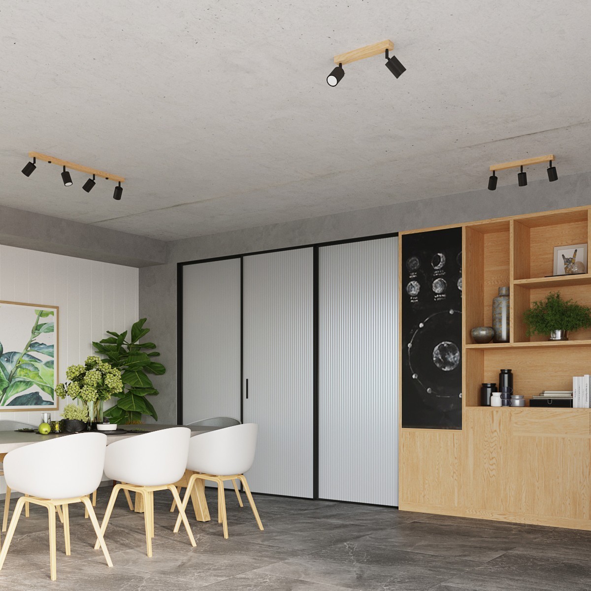 Kinkiet VERDO kolor czarny / drewno SOLLUX LIGHTING polska produkcja