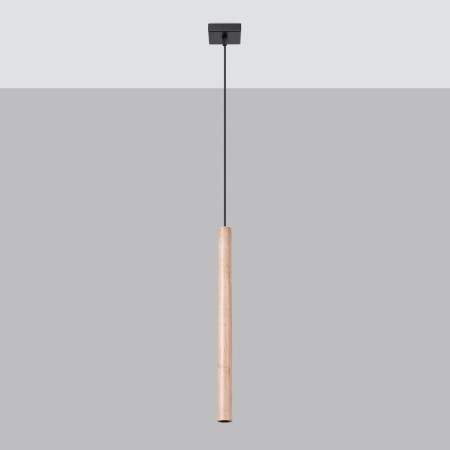 Lampa wisząca PASTELO kolor drewno SOLLUX LIGHTING polska produkcja