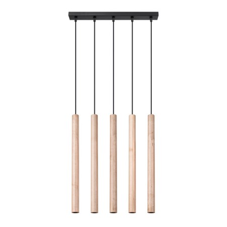 Lampa wisząca PASTELO kolor drewno SOLLUX LIGHTING polska produkcja
