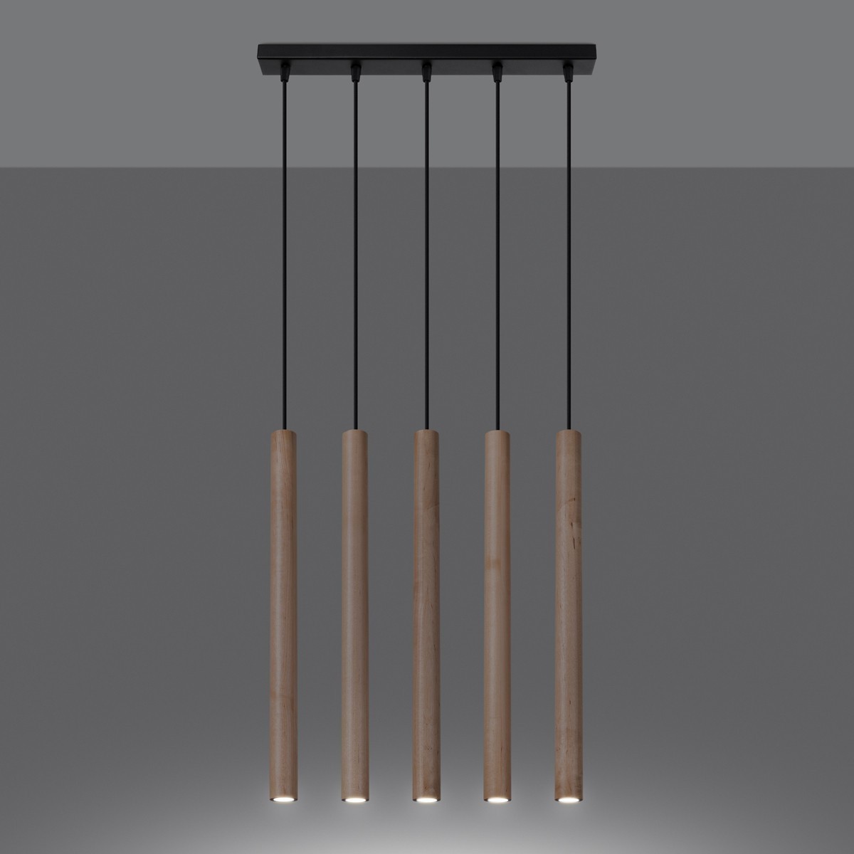 Lampa wisząca PASTELO kolor drewno SOLLUX LIGHTING polska produkcja