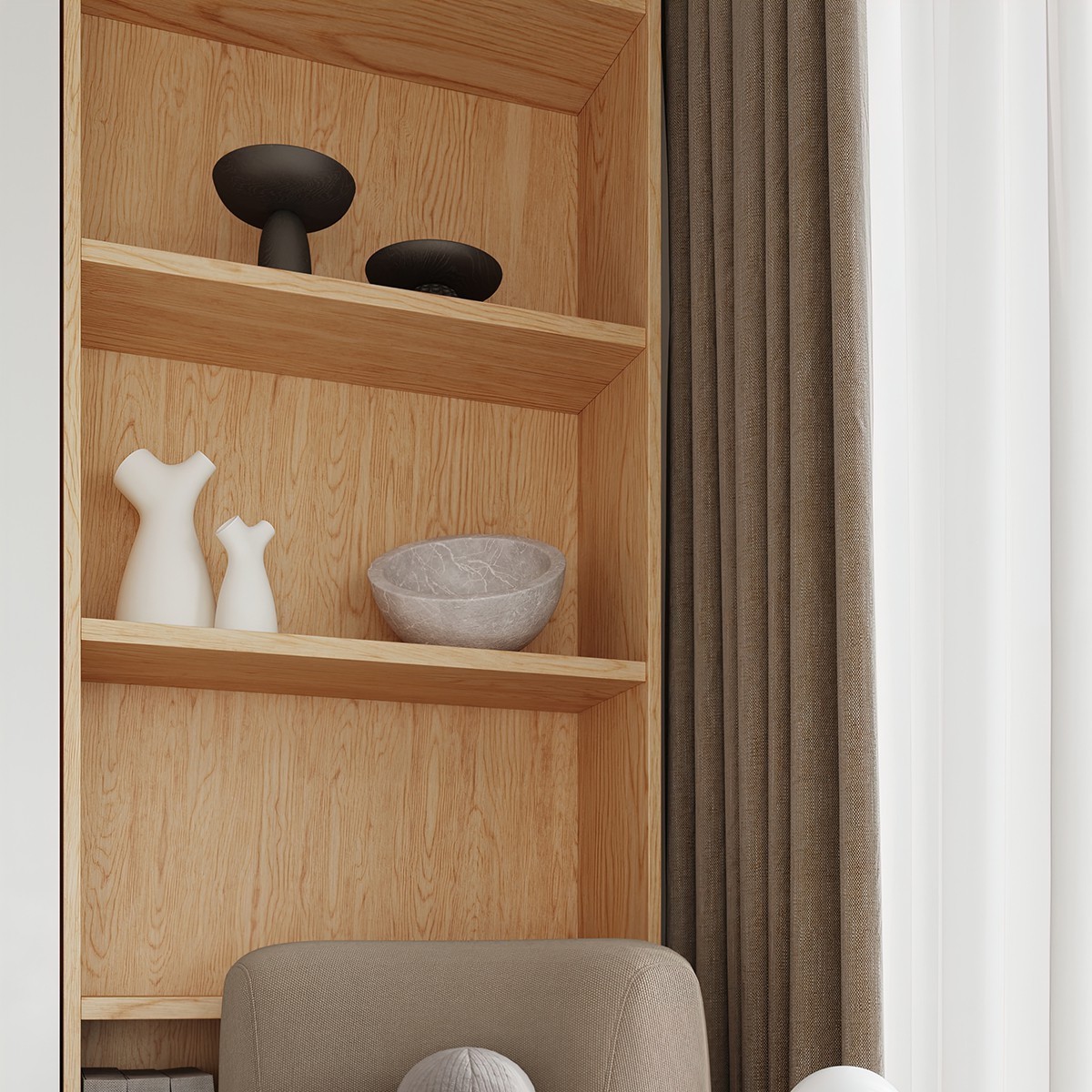 Plafon BOOMO kolor naturalne drewno SOLLUX LIGHTING polska produkcja