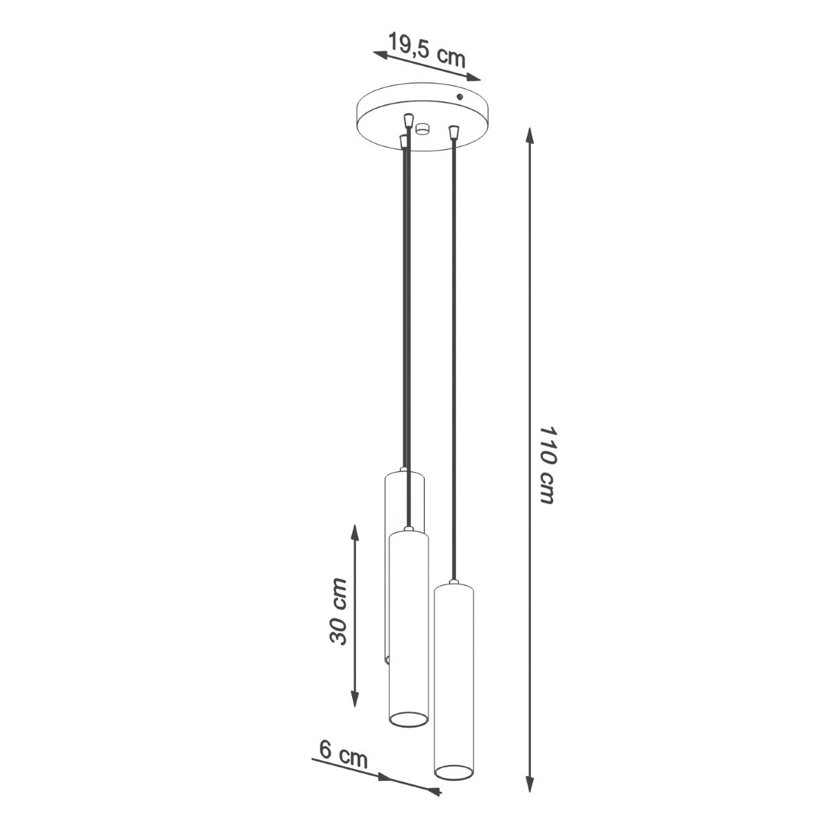 Lampa wisząca LAGOS kolor biały SOLLUX LIGHTING polska produkcja