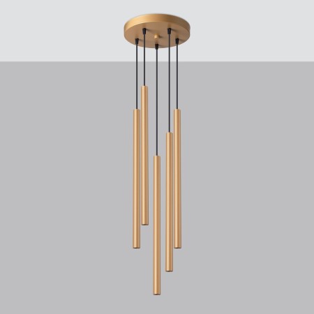 Lampa wisząca PASTELO kolor złoty SOLLUX LIGHTING polska produkcja