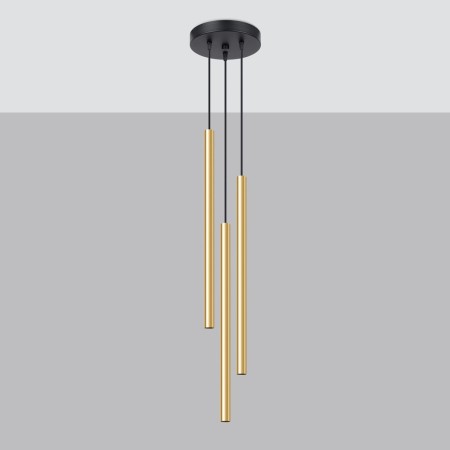 Lampa wisząca PASTELO kolor złoty SOLLUX LIGHTING polska produkcja