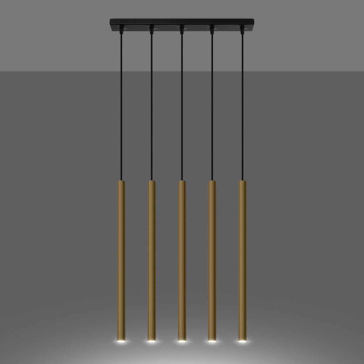 Lampa wisząca PASTELO kolor złoty SOLLUX LIGHTING polska produkcja