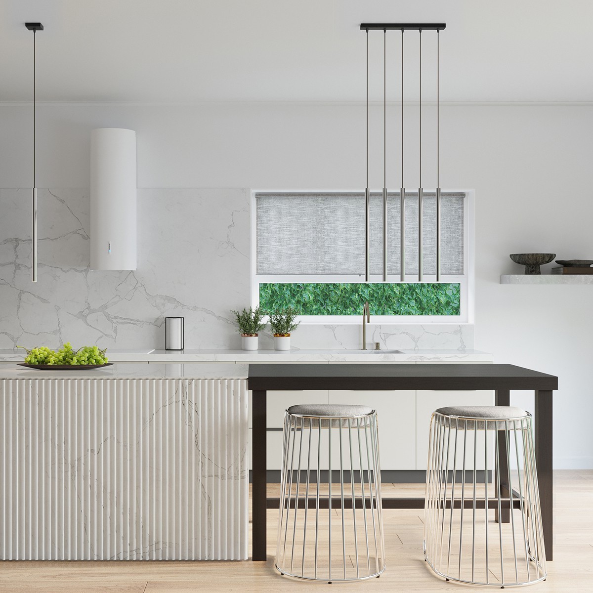 Lampa wisząca PASTELO kolor chrom SOLLUX LIGHTING polska produkcja