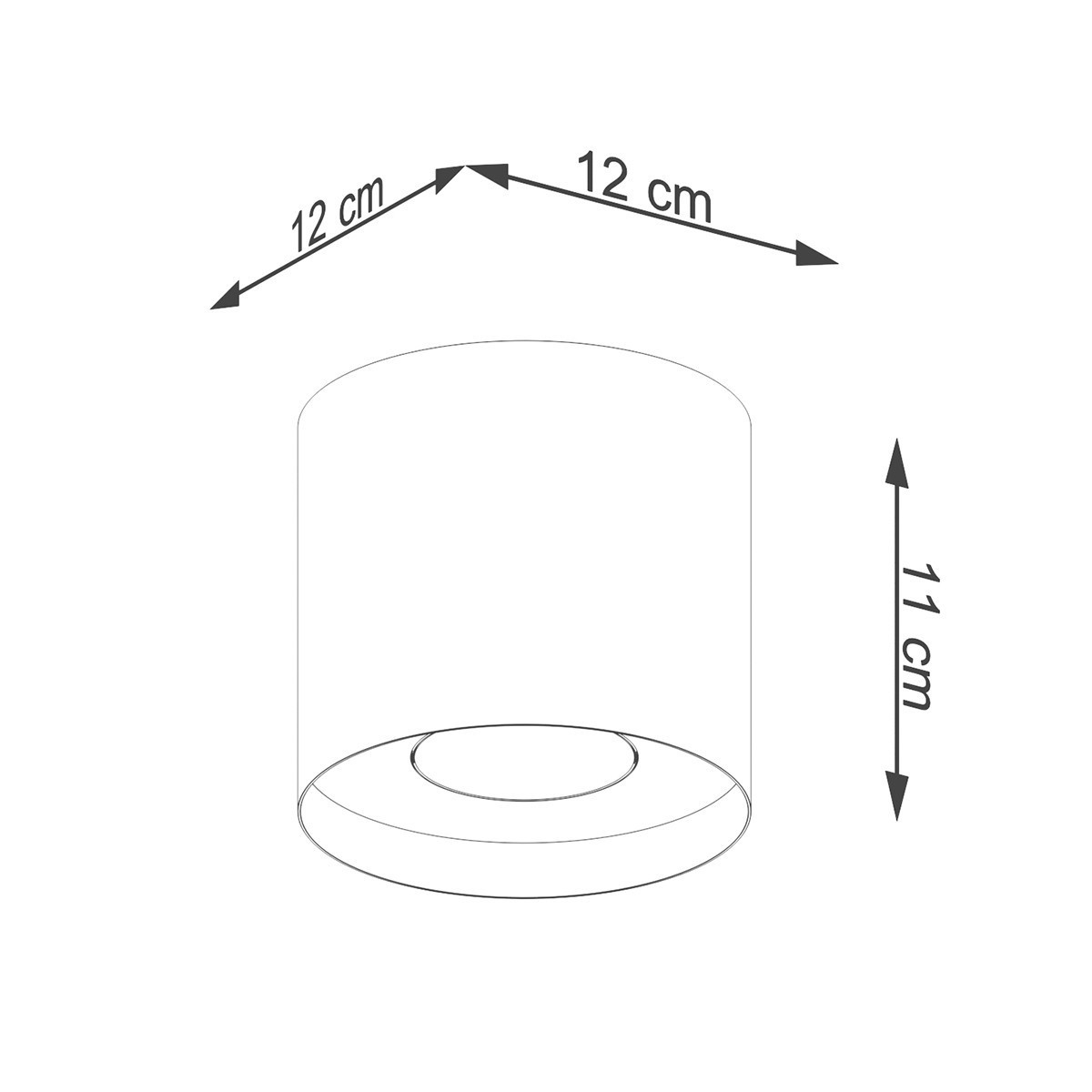 Plafon MIKA kolor biały SOLLUX LIGHTING polska produkcja