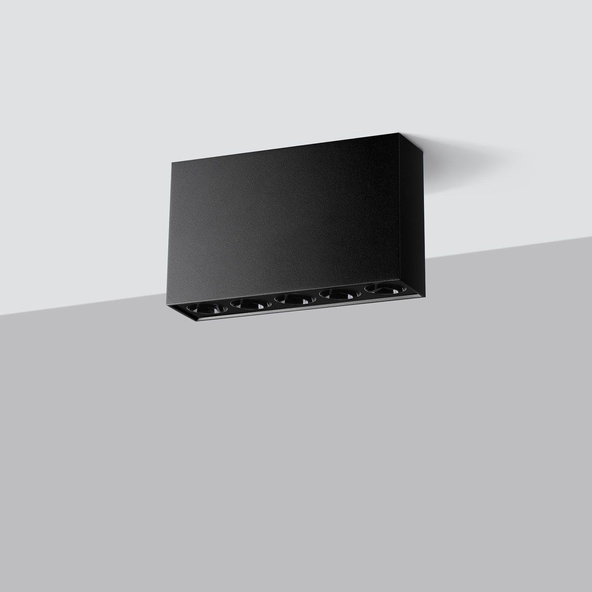 Plafon SOLE kolor czarny SOLLUX LIGHTING polska produkcja