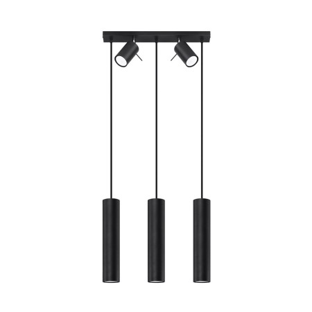 Lampa wisząca RING kolor czarny SOLLUX LIGHTING polska produkcja