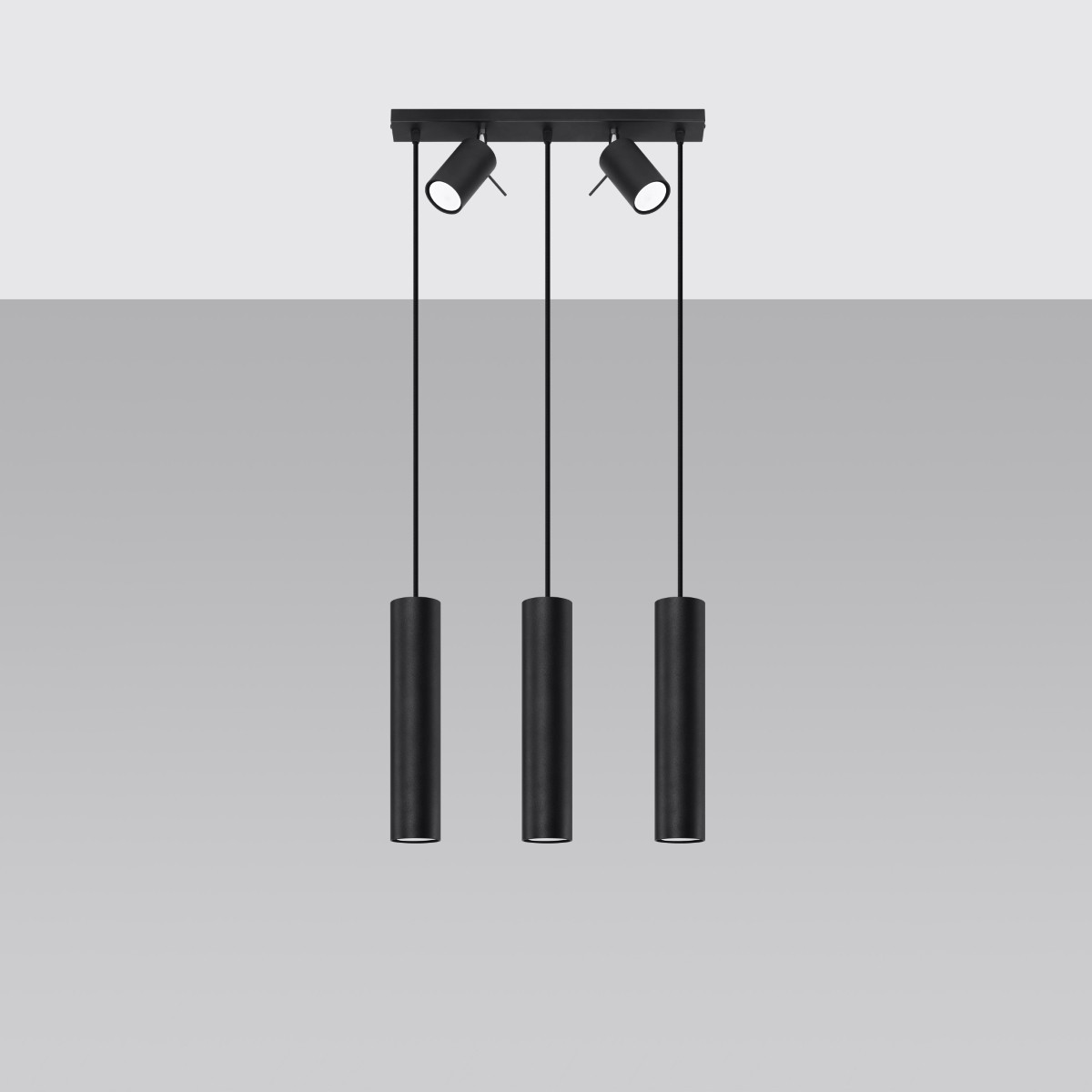 Lampa wisząca RING kolor czarny SOLLUX LIGHTING polska produkcja