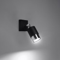 Kinkiet NERO kolor czarny / chrom SOLLUX LIGHTING polska produkcja