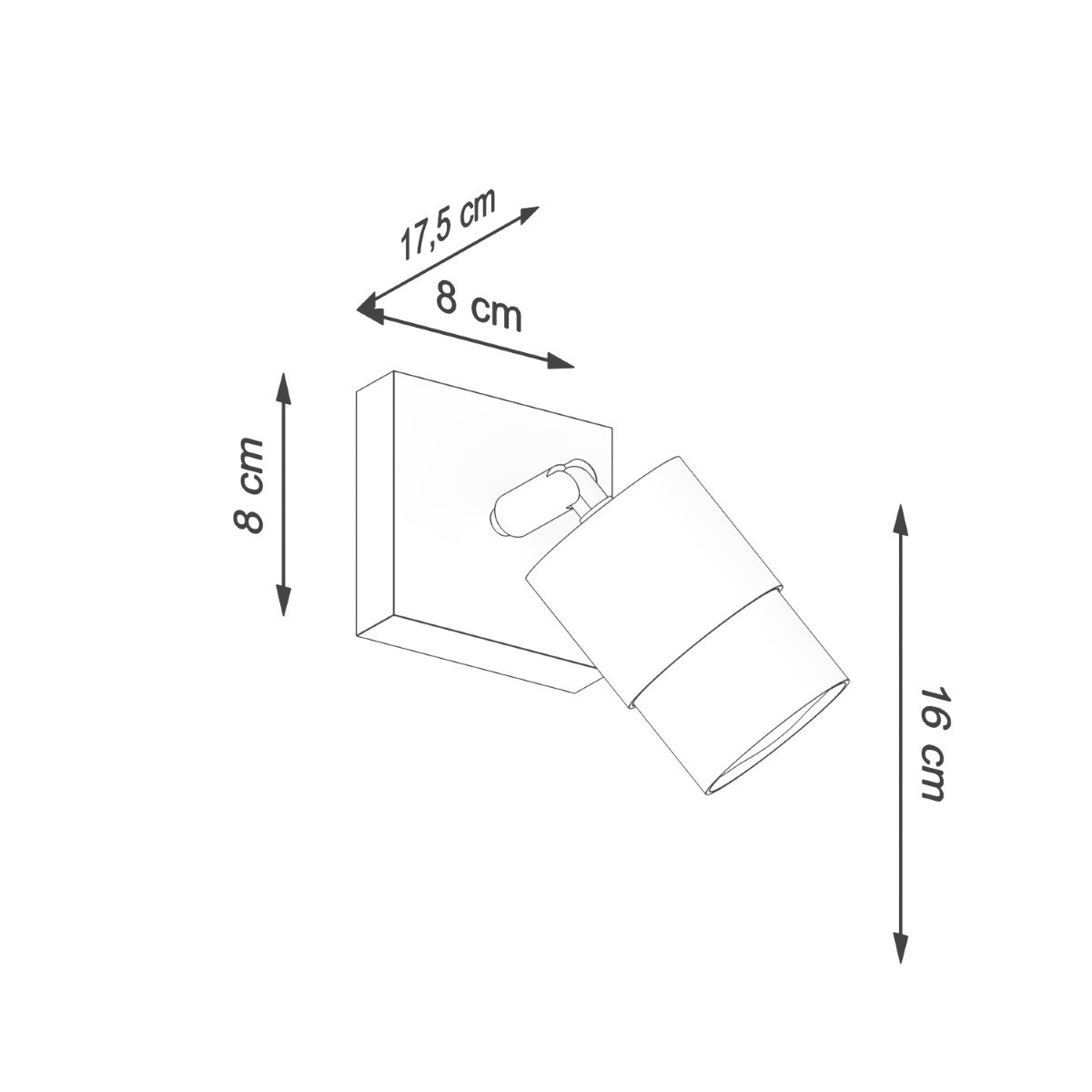 Kinkiet NERO kolor czarny / chrom SOLLUX LIGHTING polska produkcja
