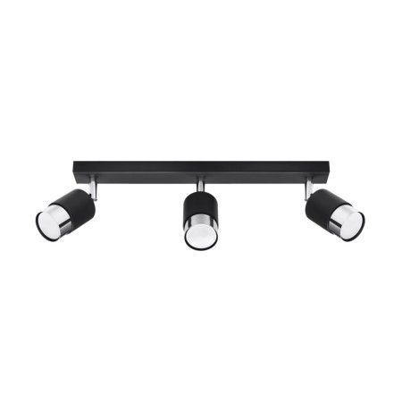 Plafon NERO kolor czarny / chrom SOLLUX LIGHTING polska produkcja