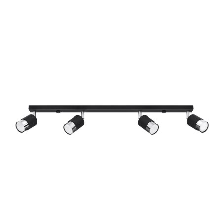 Plafon NERO kolor czarny / chrom SOLLUX LIGHTING polska produkcja