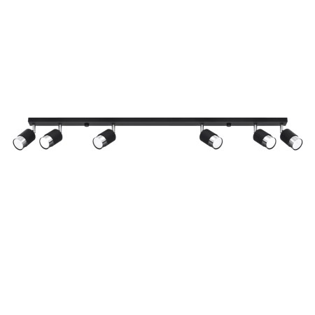 Plafon NERO kolor czarny / chrom SOLLUX LIGHTING polska produkcja