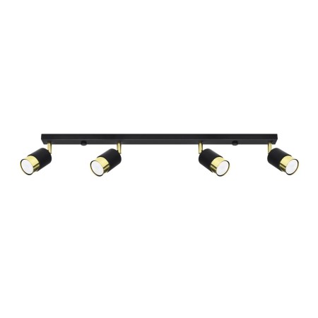 Plafon NERO kolor czarny / złoty SOLLUX LIGHTING polska produkcja