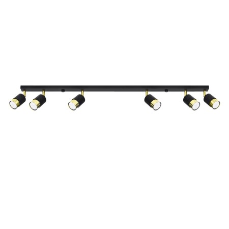 Plafon NERO kolor czarny / złoty SOLLUX LIGHTING polska produkcja