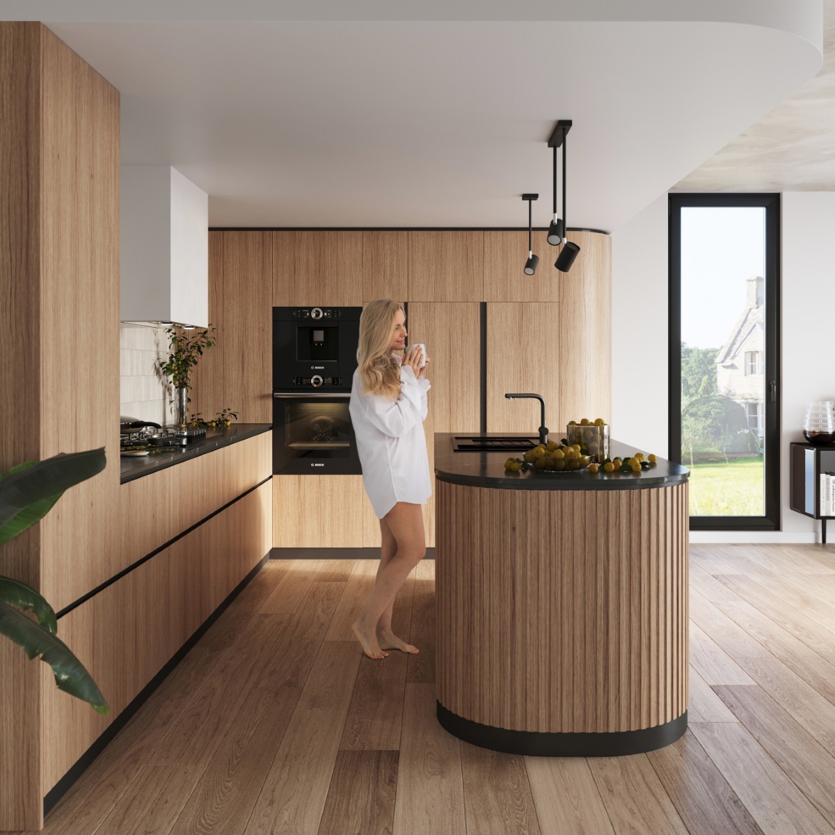 Plafon NORANO kolor czarny SOLLUX LIGHTING polska produkcja