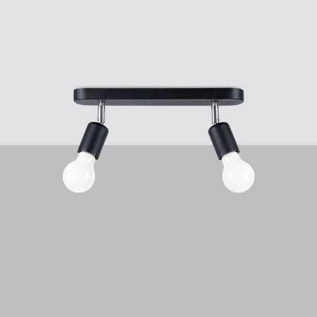 Plafon FORNES kolor czarny SOLLUX LIGHTING polska produkcja