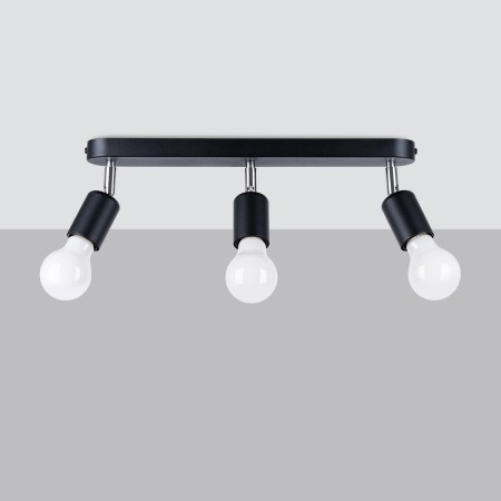Plafon FORNES kolor czarny SOLLUX LIGHTING polska produkcja