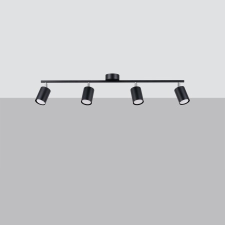 Plafon LEMMI kolor czarny SOLLUX LIGHTING polska produkcja