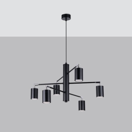 Żyrandol LEMMI kolor czarny SOLLUX LIGHTING polska produkcja