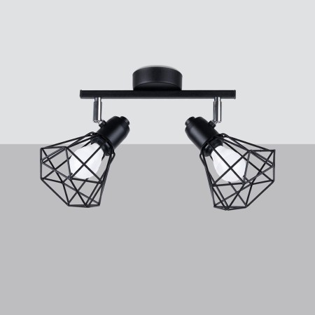 Plafon ARTEMIS kolor czarny SOLLUX LIGHTING polska produkcja