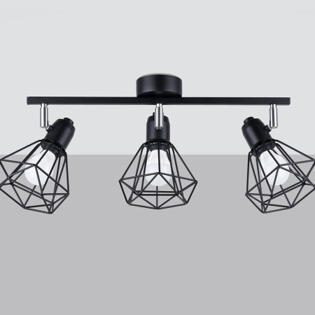 Plafon ARTEMIS kolor czarny SOLLUX LIGHTING polska produkcja
