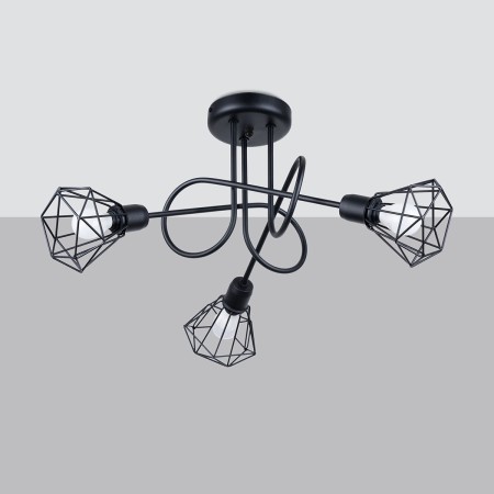 Żyrandol ARTEMIS kolor czarny SOLLUX LIGHTING polska produkcja
