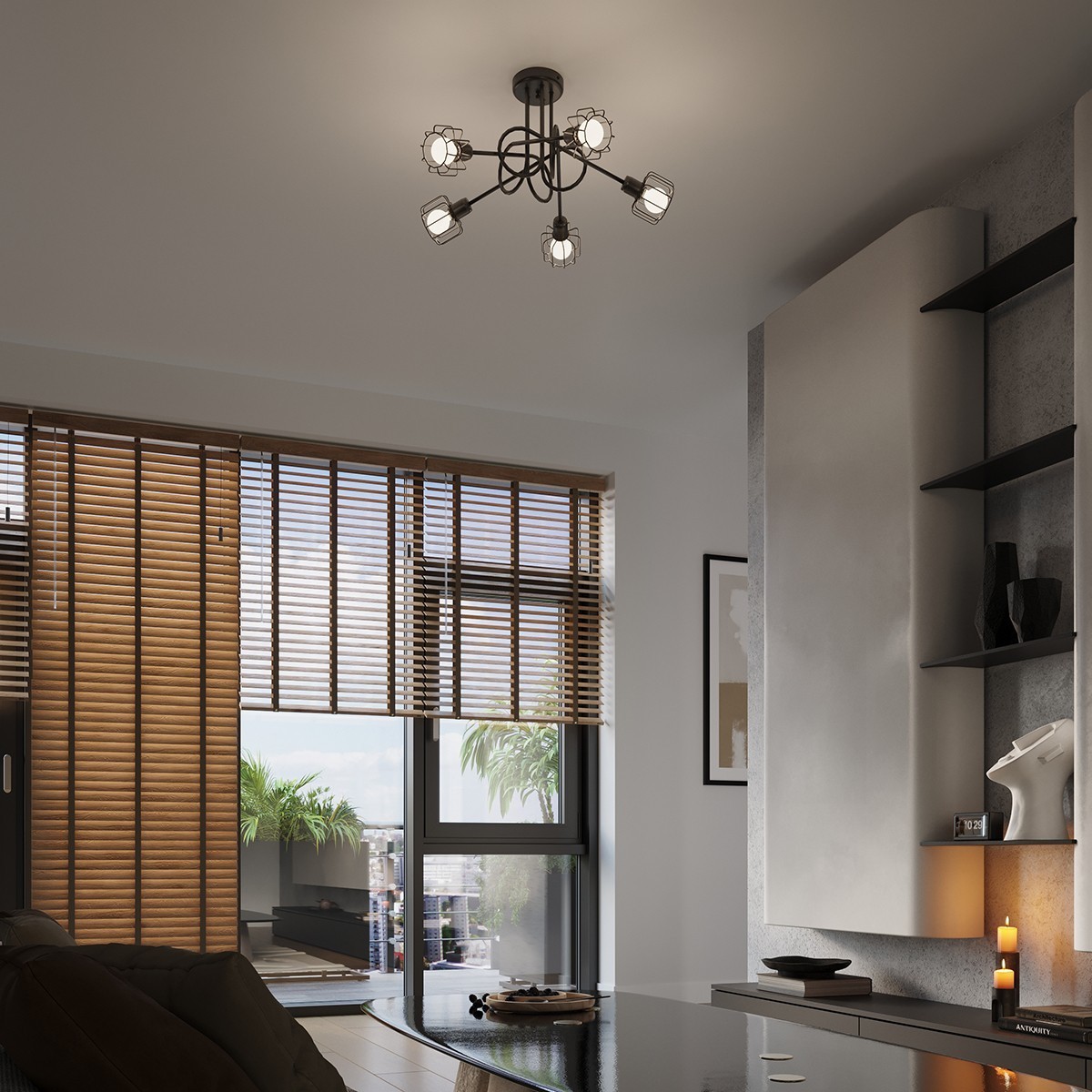 Kinkiet BELUCI kolor czarny SOLLUX LIGHTING polska produkcja