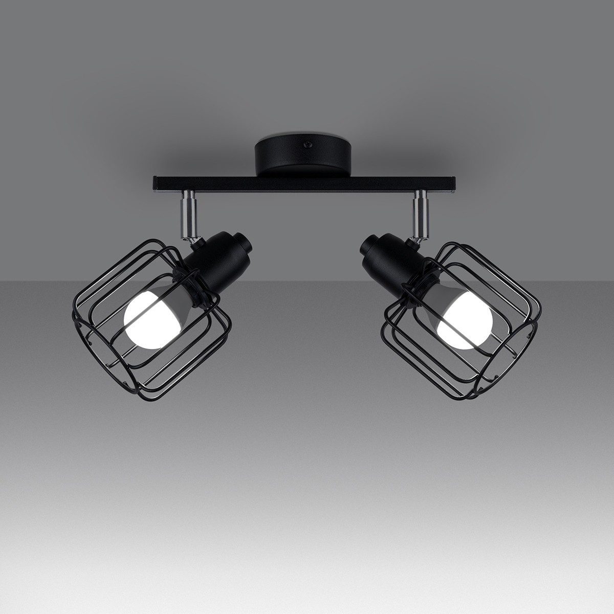 Plafon BELUCI kolor czarny SOLLUX LIGHTING polska produkcja