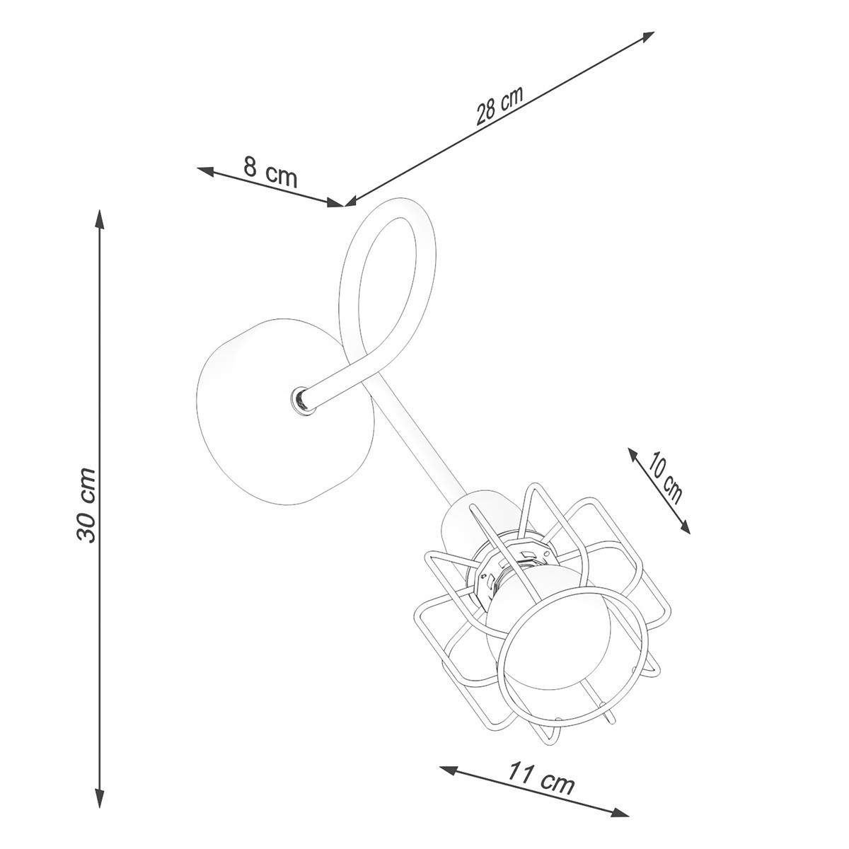 Kinkiet BELUCI kolor czarny SOLLUX LIGHTING polska produkcja