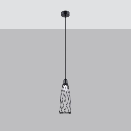 Lampa wisząca SUBA kolor czarny SOLLUX LIGHTING polska produkcja