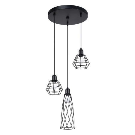 Lampa wisząca SUBA kolor czarny SOLLUX LIGHTING polska produkcja
