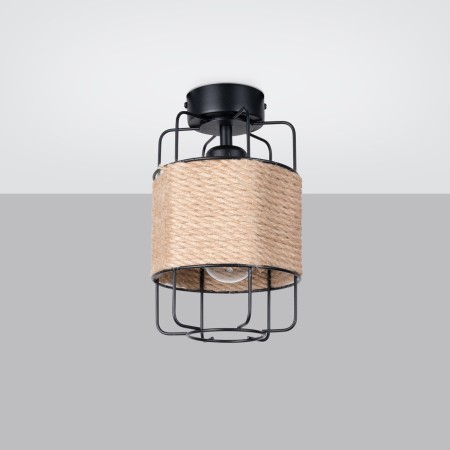 Plafon GIZUR kolor czarny SOLLUX LIGHTING polska produkcja