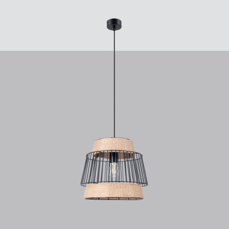 Lampa wisząca BRILO kolor czarny SOLLUX LIGHTING polska produkcja
