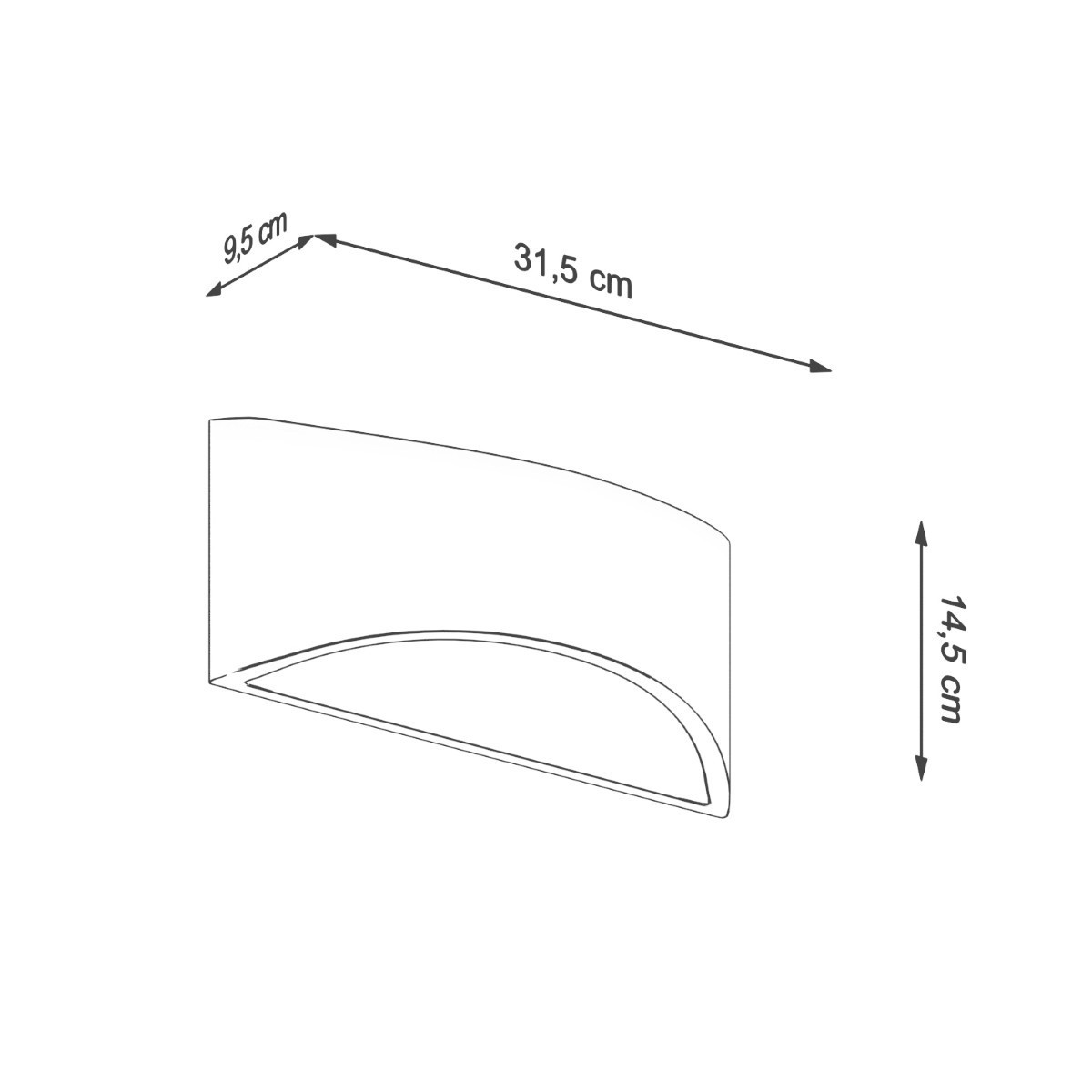 Kinkiet VIXEN kolor biały SOLLUX LIGHTING polska produkcja