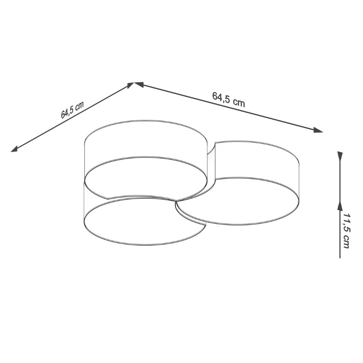 Plafon CIRCLE kolor biały SOLLUX LIGHTING polska produkcja