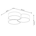 Plafon CIRCLE kolor biały SOLLUX LIGHTING polska produkcja