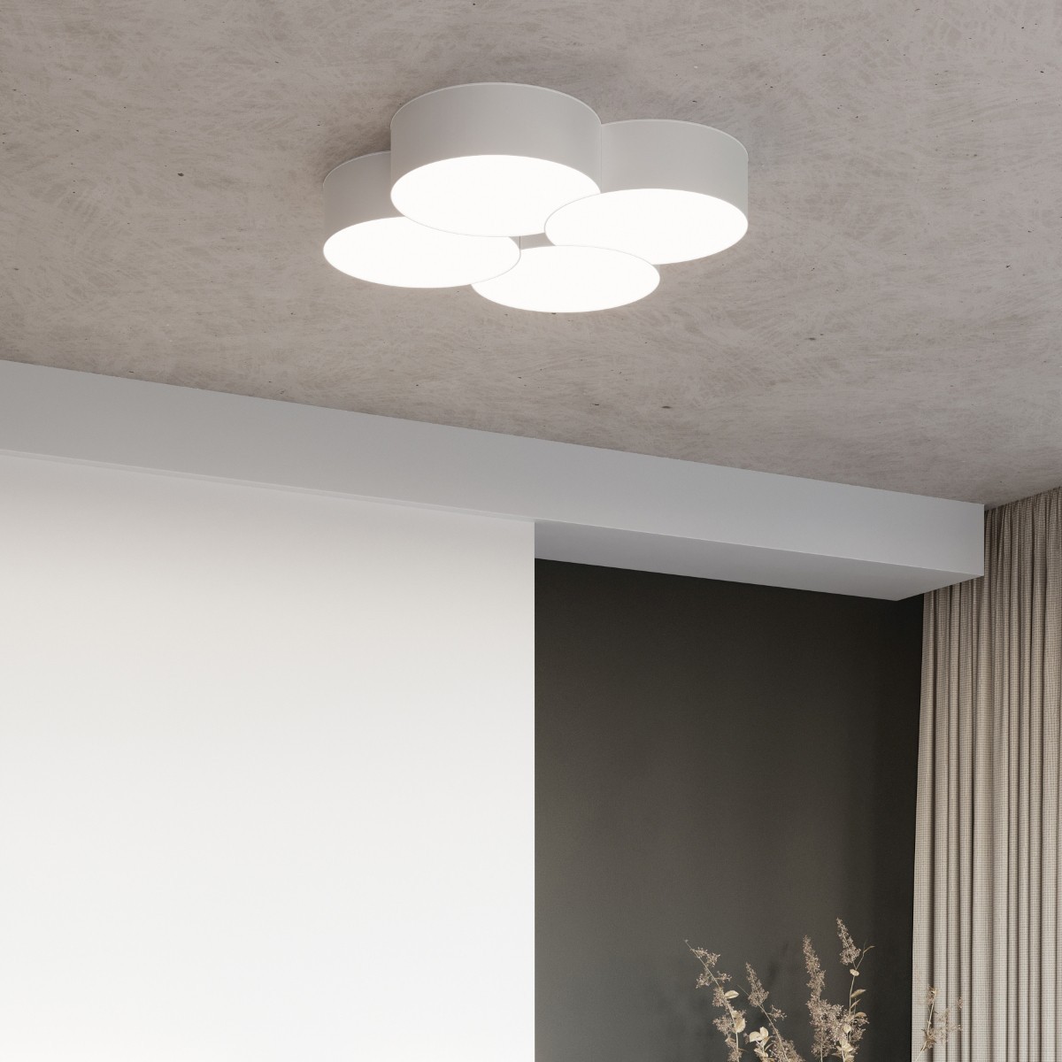Plafon CIRCLE kolor biały SOLLUX LIGHTING polska produkcja